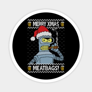 Merry Xmas Meatbags! Magnet